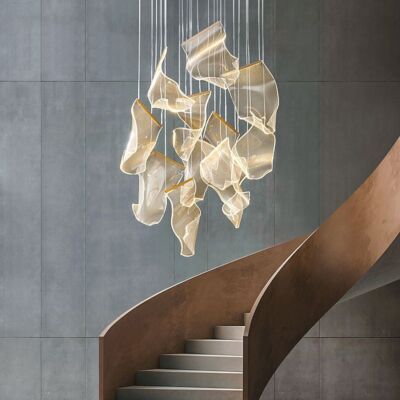 LED Chandelier Lighting Hotel Stair Pendant Lights Home Lamp Shop Ceiling Light