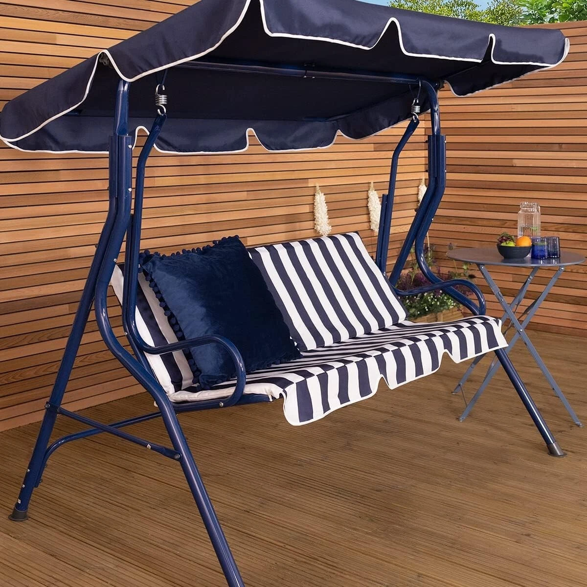 Charles Bentley 2 3 Seater Garden Patio Swing Seat Hammock Chair