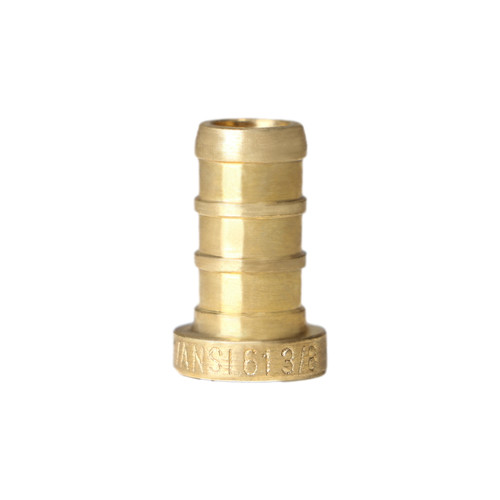 25 Pack XFITTING 3/8" PEX-B Barb Plug, End Cap, Lead Free Brass, NSF