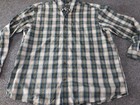 Carhartt Mens Shirt Extra Large Blue plaid relaxed fit button up vintage outdoor