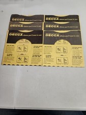 45 RPM 7" RECORD SLEEVES CO. SLEEVE 6 PACK SEE PHOTOS - Decca SLV105