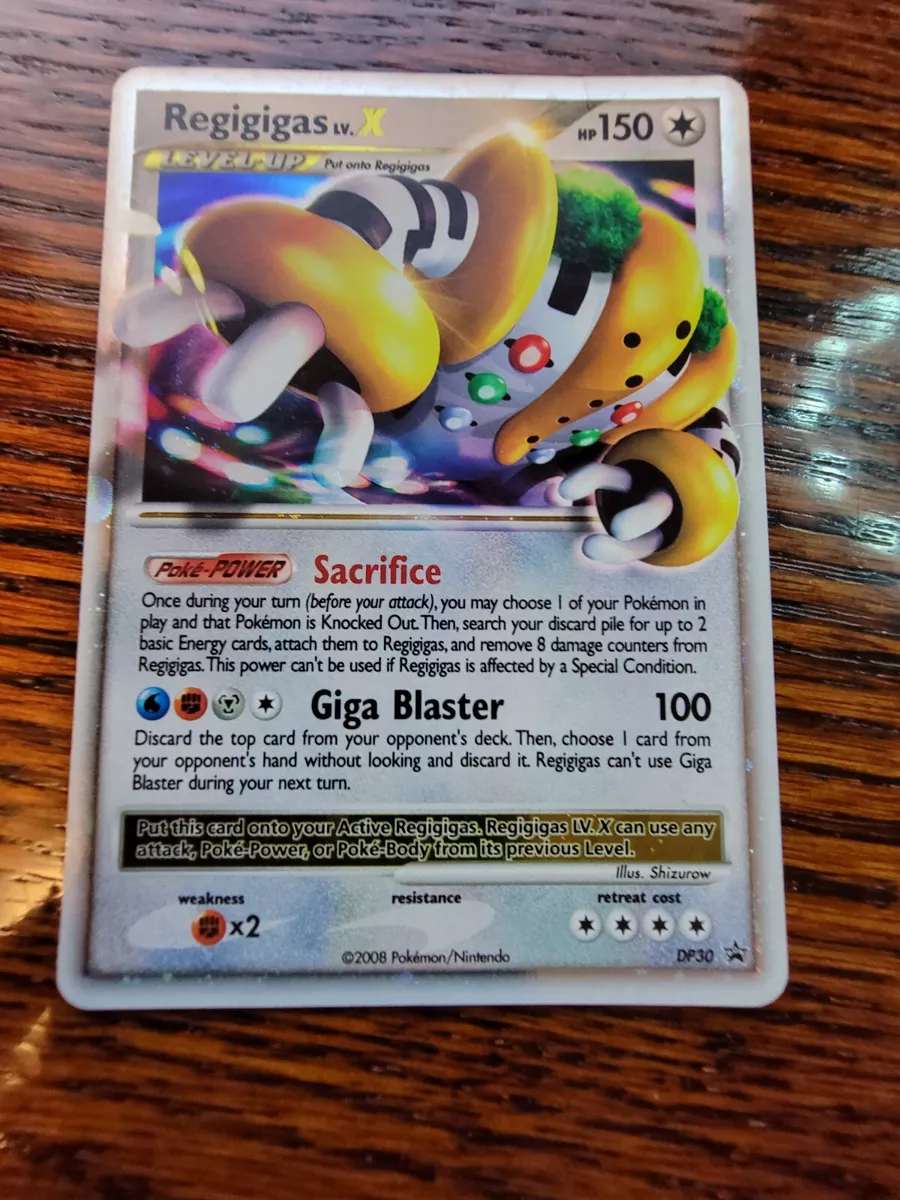 Pokémon Regigigas LV. X DP30 Black Star Promo Ultra Rare - MP