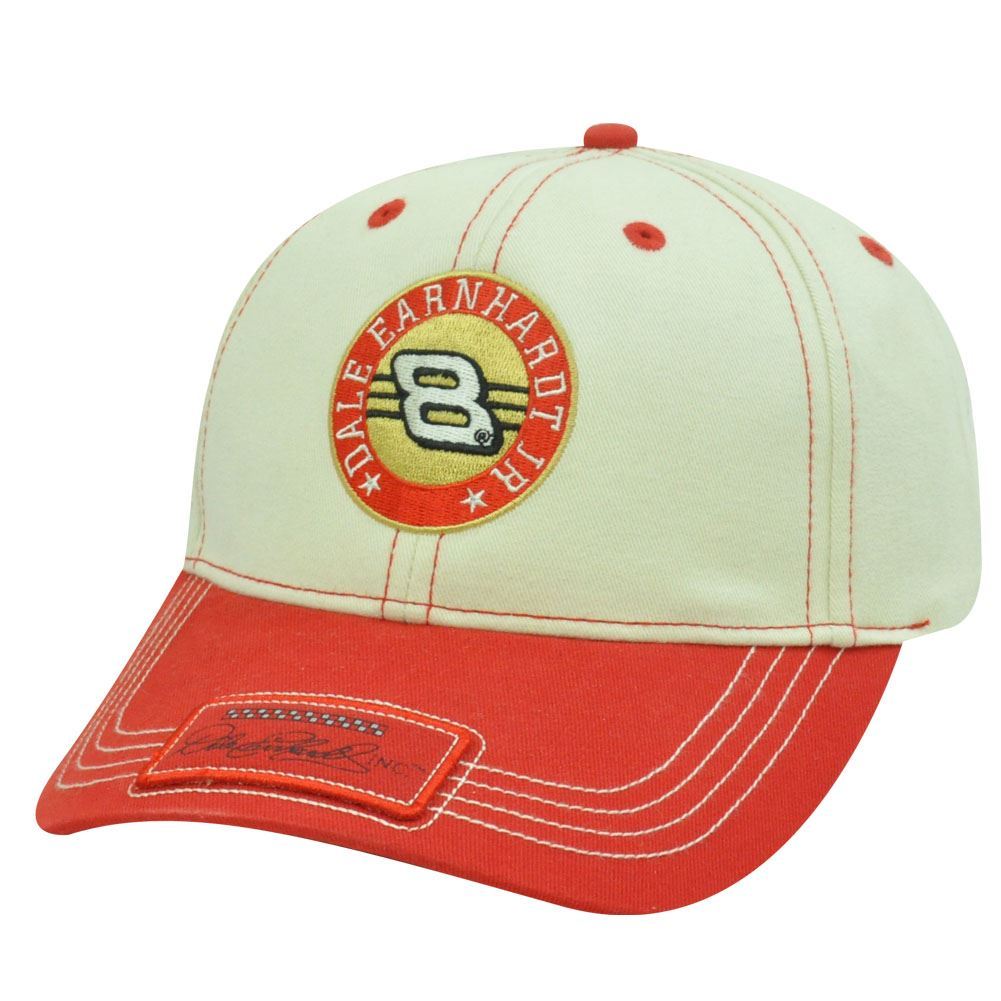 Dale Earnhardt Jr 8 Budweiser NASCAR Racing Hat Red Tan Cap-image