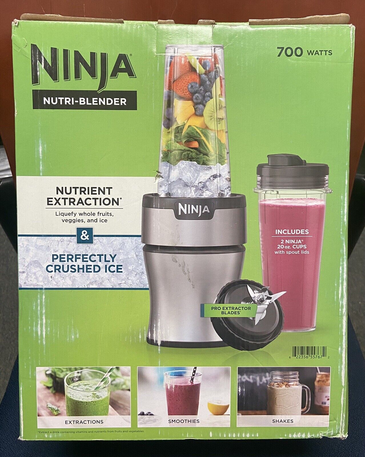 NINJA Nutri Blender Plus 20 oz. Single Speed Silver Countertop