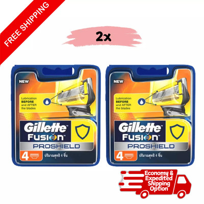 Gillette Fusion 5 Proshield Fits All Power Cartridges Men's Razor 4 Count 2 Pack