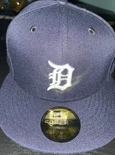 7 1/2 detroit tigers navy 1984 world series icy blue bottom fitted hat