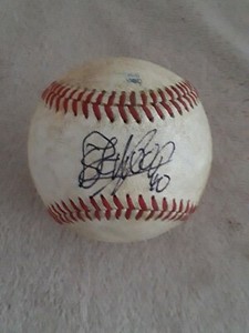 Jonathan Schoop MLB Signed Autograph Game Used Baseball Detroit Tigers 
