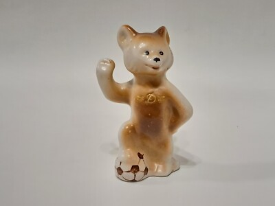 Soviet vintage Porcelain Bear Dynamo USSR Rare Original
