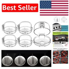 Stove Knob Covers for Child Safety - Durable, High-Temp Resistant Lock, 5 Pack