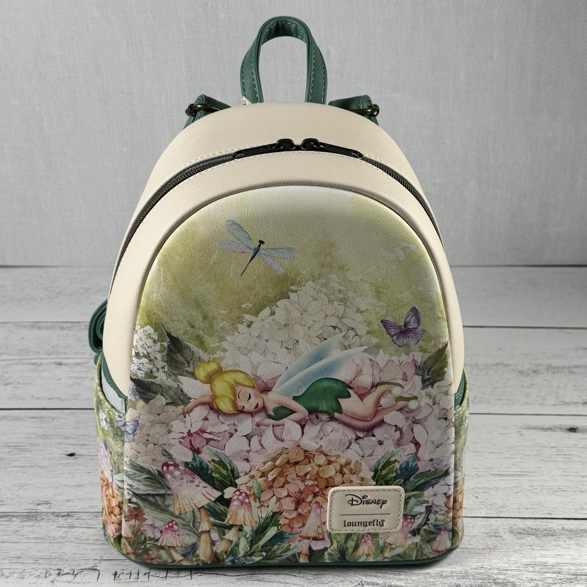Loungefly Disney Peter Pan Tinker Bell Floral Nap Mini  display picture 2