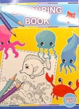 Malbuch für Kinder Fische Unterwasserwelt Ti...