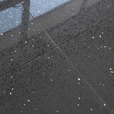 * CUT SAMPLES Real Quartz - White Grey Black Polished Wall & Floor Tiles 3 Sizes