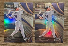 Mike Piazza 2022 Panini Select Baseball Moon Shots Silver Holo Prizm (2) Mets
