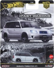 WB Mattel - Hot Wheels Premium: Subaru Forester STI Collectible, Toy Car 
