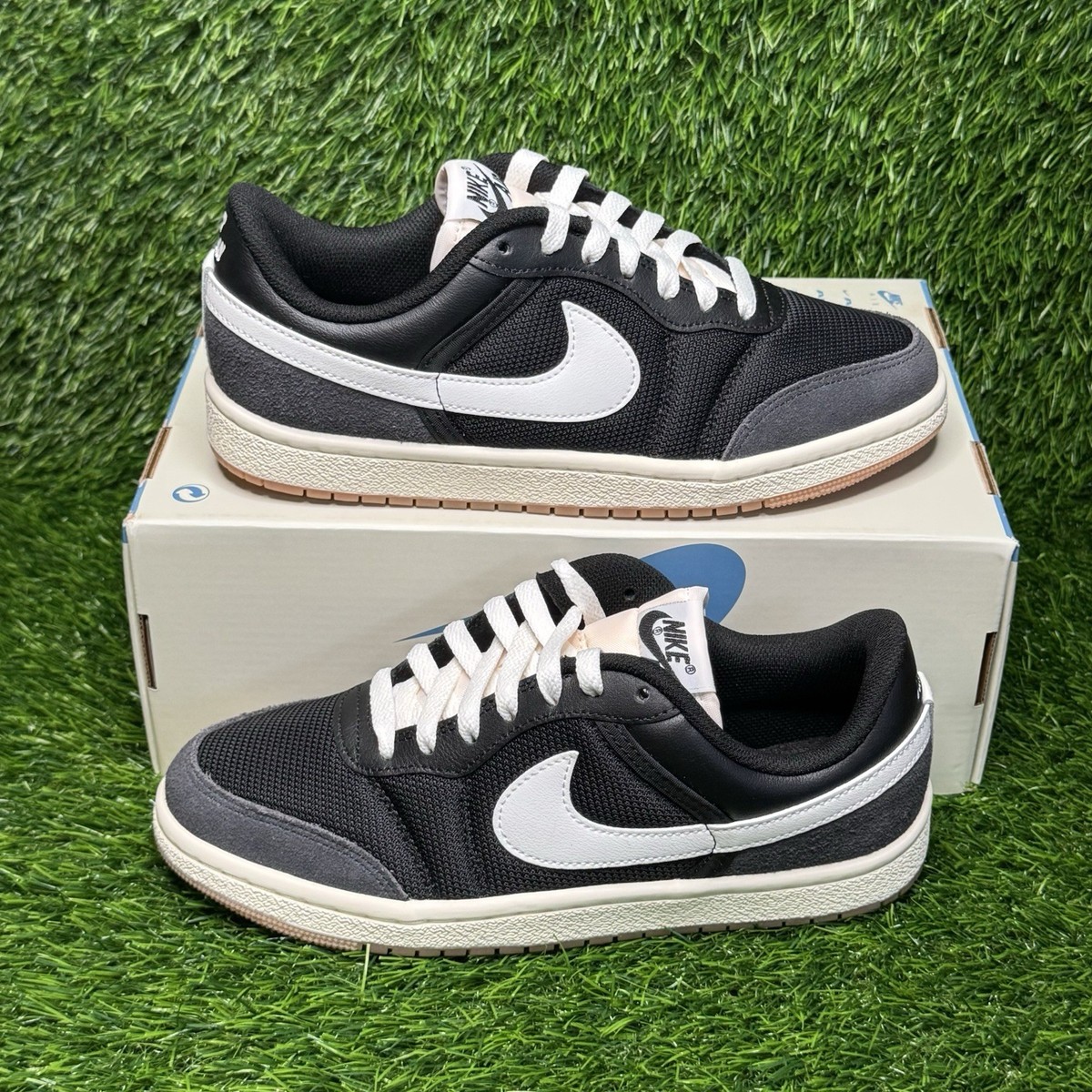 Size 7.5 - Womens Air Jordan Skyline Low Black White Sail Sneakers