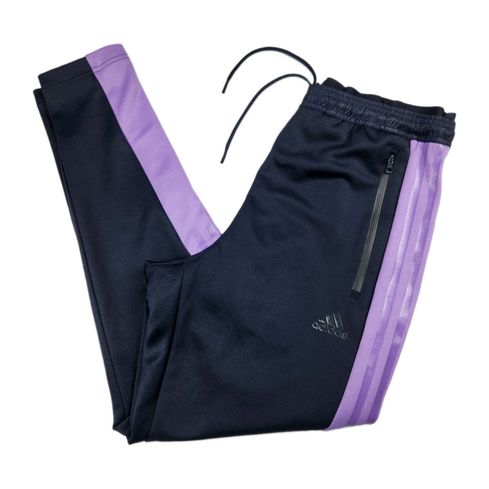 Pantalones de Pista Adidas Tiro Traje Avanzado Para Hombres M Azul/Púrpura Cremallera al Tobillo Nuevos con Etiquetas Deportivos