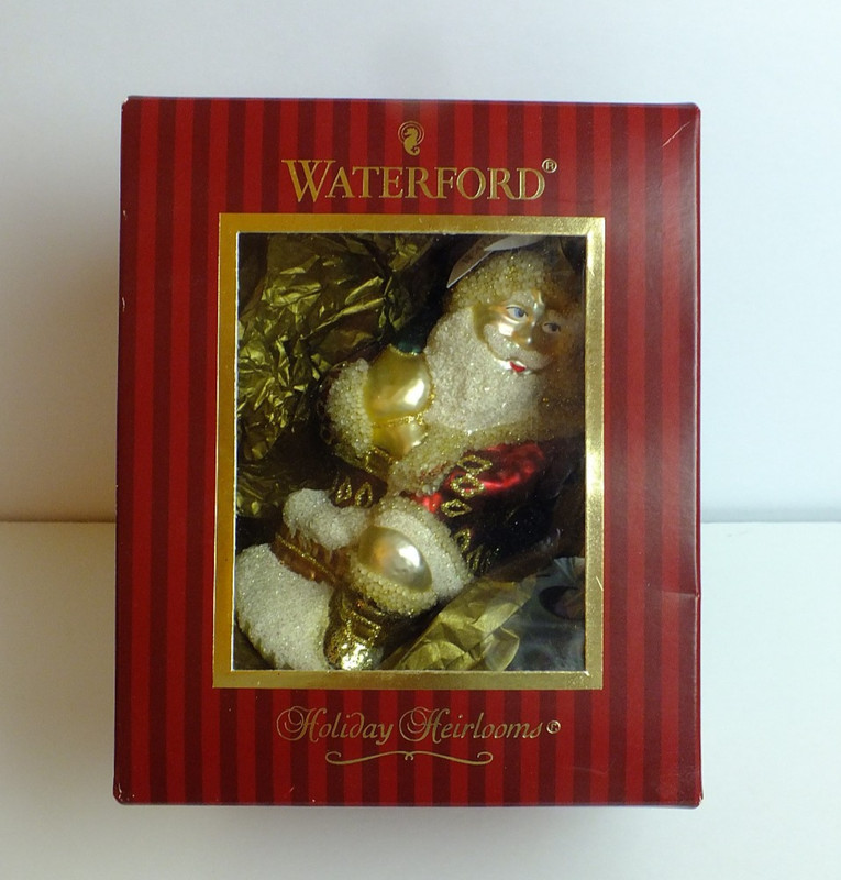 Waterford Holiday Heirlooms Here Comes Santa Ornament 2006 W/box #106924