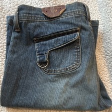 Bongo Juniors Bootcut Blue Denim Medium Wash 5-Pocket Women's Jeans Stretch
