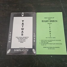 How To Develop Your Right Brain Through Tatwas Sealed Cards & Booklet 1985 Tarot