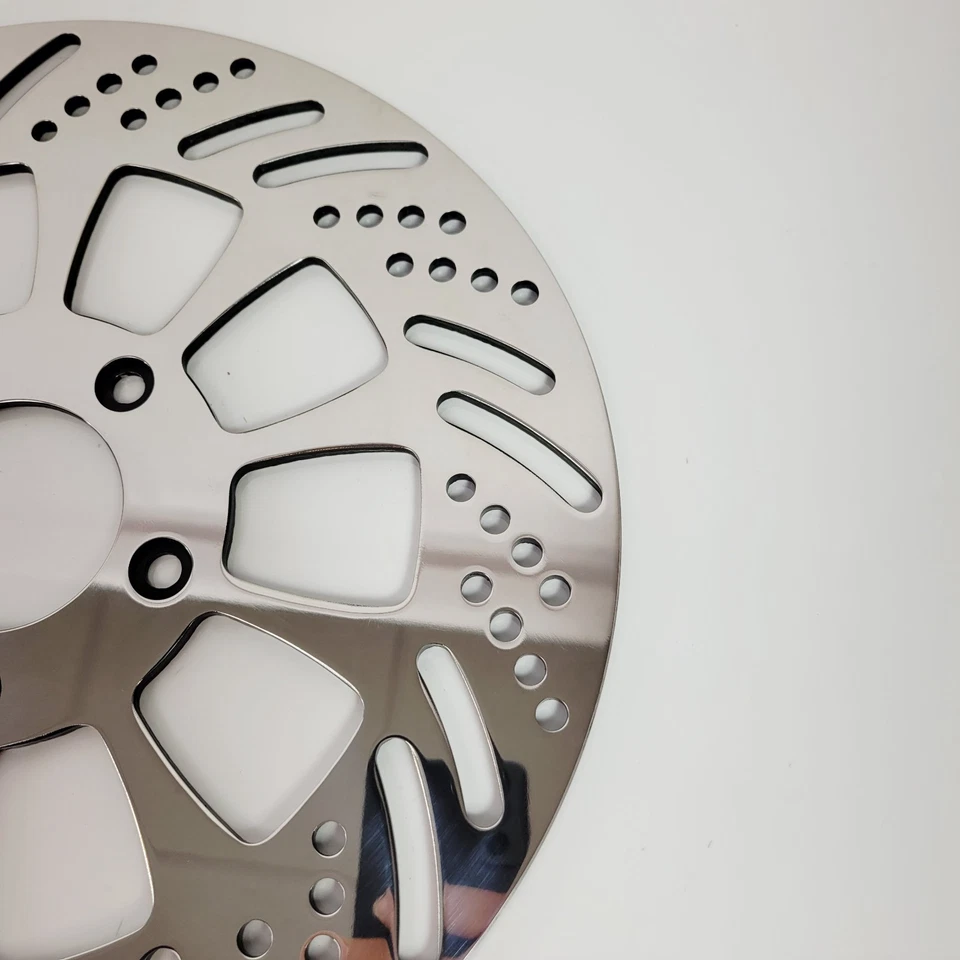 Hawg Halter Polished Rotor -Front/Left - 11.5" For Harley Softail Dyna Sportster - Image 4 of 4