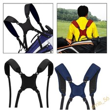 Golf Bag Shoulder Strap Double Padded Replacement Adjustable Cross Body D-Ring
