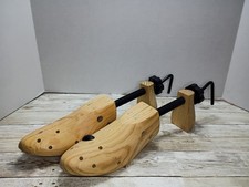Wooden Shoe Trees Pair Shoe Stretchers Expanders Man Shoes Boots Sz 7-10
