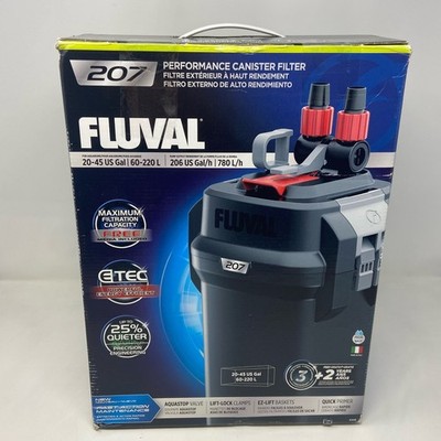 Fluval 207 Canister Filter Black/Gray, 20-45 Gal, 206 GPH