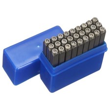 27-teiliges 5/64" (2mm) Metall-Buchstabenstempel-Set f&uuml;r Letter Stamping
