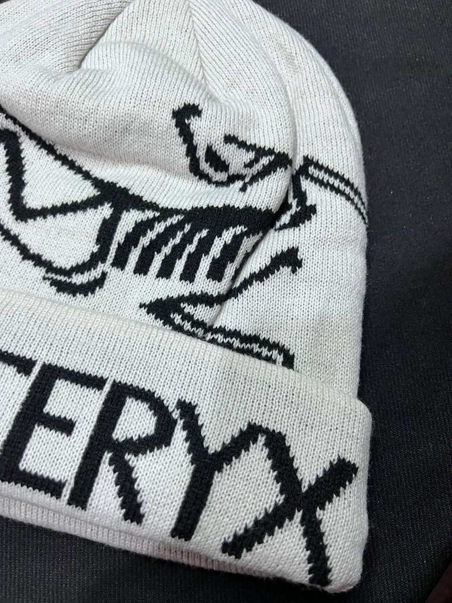 Arc'teryx Bird Logo Beanie - White Merino Wool Hat - Winter Ski