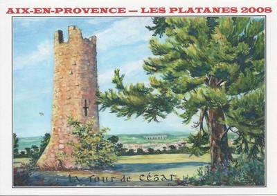 CPM 13 - AIX en PROVENCE les PLATANES - POSTCARD SALON 2008