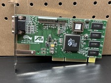 Vintage ATI Rage IIC AGP 8MB Graphics Card 1998 3D Rage II C Retro PC