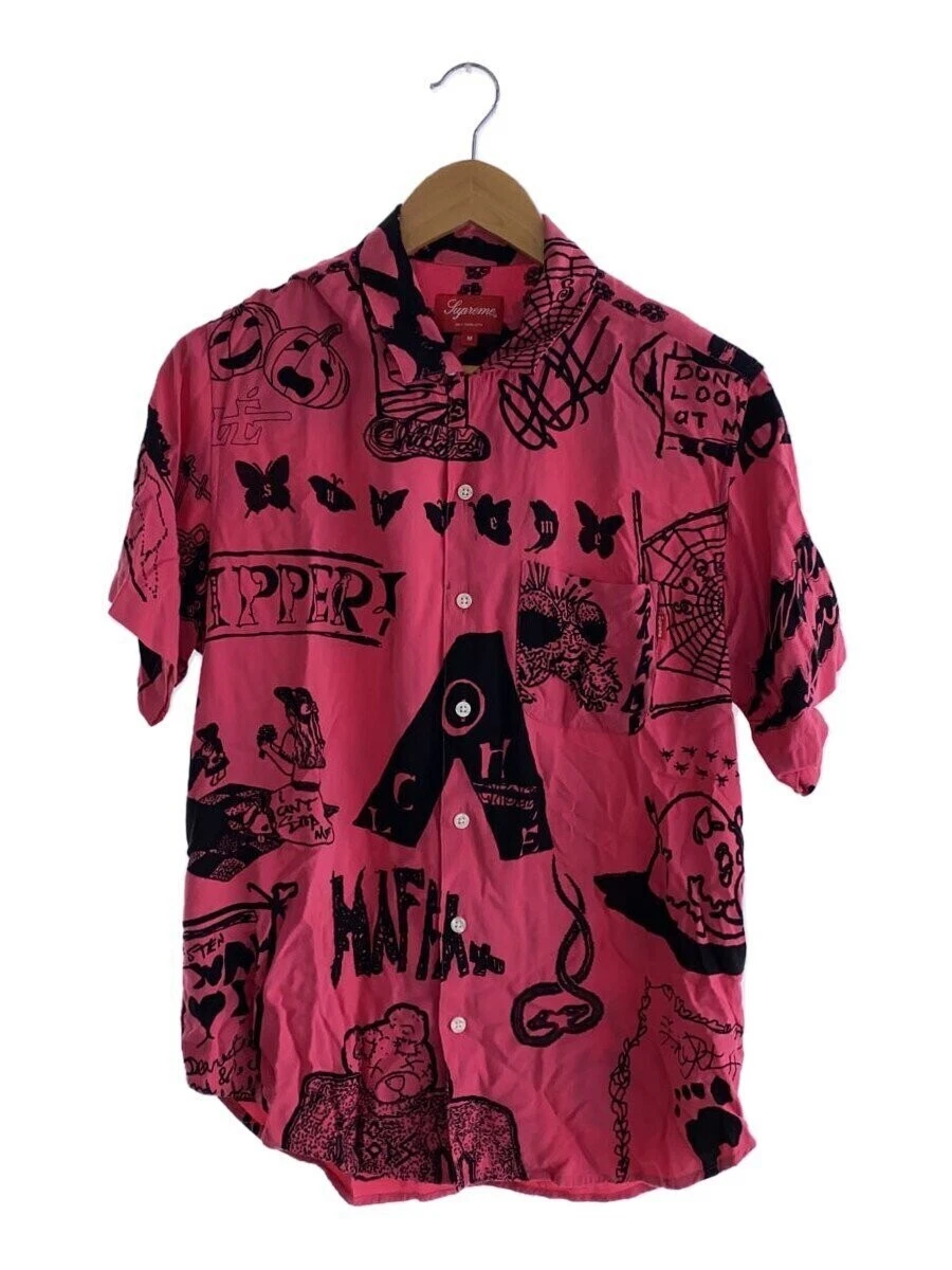Chemise manches courtes Supreme/M/rayonne/pnk/motif intégral/