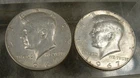 Two 1967 Kennedy Half Dollars