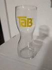 Vintage TAB Diet Soda Pop Hourglass Drinking Glasses Set of 4 1970s Coca Cola