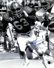 Mike Singletary Signed Baylor Football Photo 11x14 Inscribed "CHOF 95" Beckett