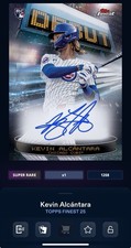 DIGITAL TOPPS BUNT 25 Kevin Alcantara RC FINEST SUPER RARE DEBUT SIGNATURE Read