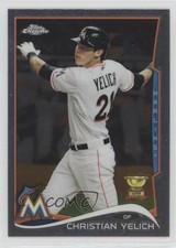 2014 Topps Chrome Christian Yelich #215 2z3