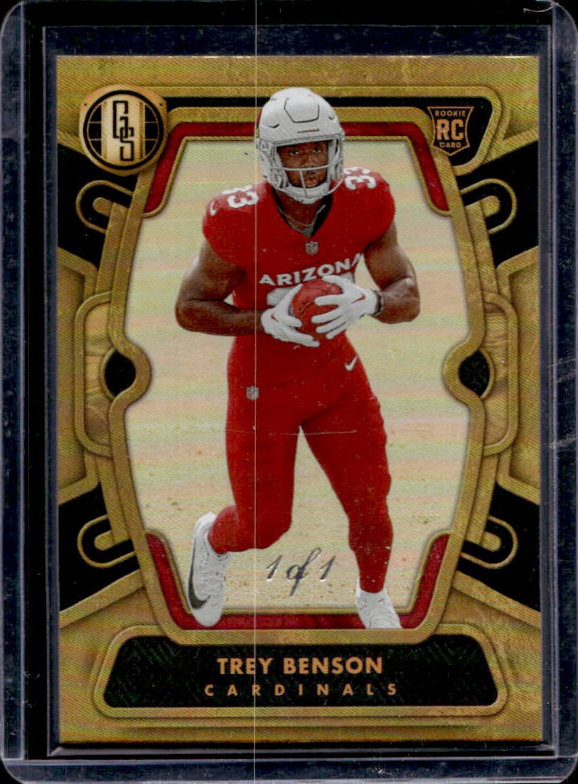 2024 Panini Gold Standard Trey Benson RC Black Rookie #1/1 Cardinals