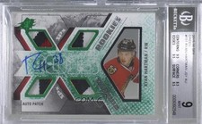 2015-16 SPx Rookie Green 1/10 Ryan Hartman #151 BGS 9 MINT Patch Auto 5w7