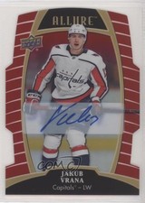 2019-20 Upper Deck Allure Red Rainbow Auto Jakub Vrana #32 Auto a2k