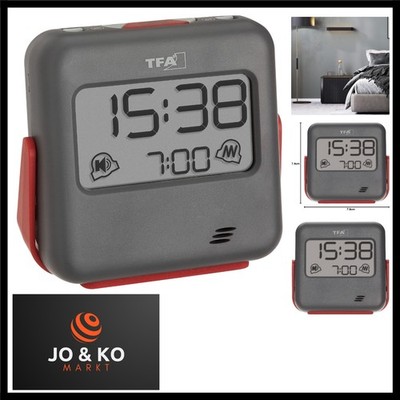 Reisewecker digital Buzz, 60.2031.10, mit Vibrationsalarm und lautem Weckton,...