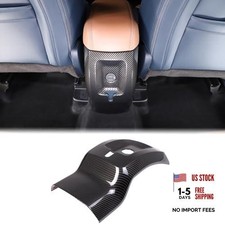 Car Rear Air Conditioning Vent Outlet Cover Compatible Carbon Fiber Pattern