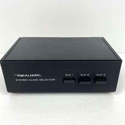 Radio Shack Realistic Stereo Audio Selector Cat No 42-2110 Vintage Switch Audio