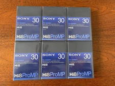 Lot of 6 Sony Hi8 Metal-P P6-30HMPX Metal Particle For Professional Use