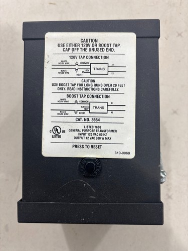 Progress 8654 300 Watt Low Voltage Transformer with Boost Tap - Preowned