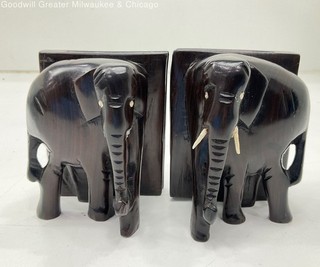 Pair of Elephant Bookends