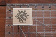 Stampin' Up SNOWFLAKE Winter Snow Flake Ice Frost Star Lace Wood Stamp
