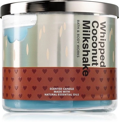 Bath & Body Works 3 Docht Duftkerze | Whipped Coconut Milkshake