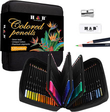 120 Colored Pencils Kit,Oil Based Soft Core, Professional Color Drawing Set with