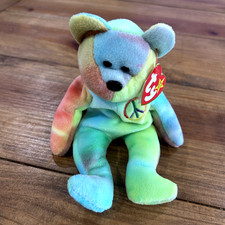 Rare Retired TY 1996 Peace Beanie Baby